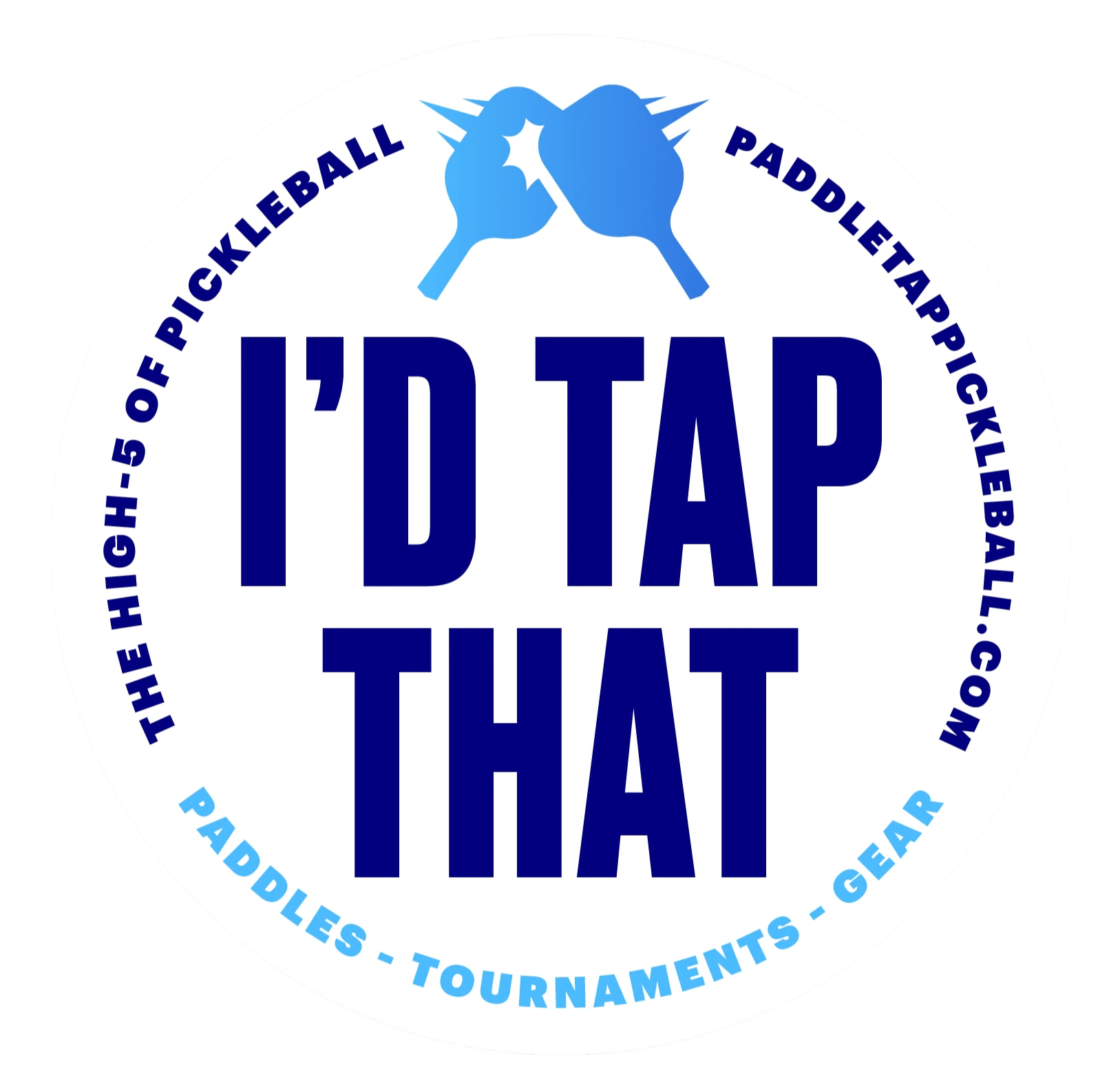 Paddle Tap Water Bottle Sticker I'd Tap That