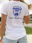 Women’s Short Sleeve Performance Paddle Tap Pickleball T-Shirt White