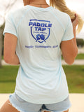 Women’s Short Sleeve Performance Paddle Tap Pickleball T-Shirt Seagrass