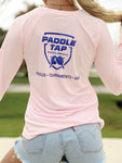 Women’s Long Sleeve Performance Paddle Tap Pickleball T-Shirt Pink Blossom