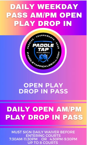 Daily Drop In Open Play Pass  AM or PM