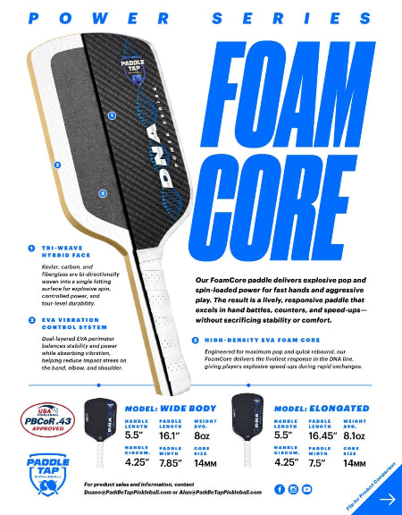 DEMO DEMO DNA Power Series Foam Core Elongated 14mm (Now shipping)
