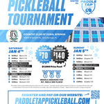 Pickleball Tournament Jan 4th - 5th@ Country Club of Coral Springs $7,000 Prize Pool Money!