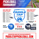 May 25th-26th 18 courts @ Whispering Pines Park $7,000 Prize Pool Money! Port Saint Lucie, FL