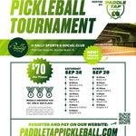 Indoor Pickleball Tournament. Sept 28th - 29h @ Rally Club Boynton Beach, FL