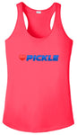 Women's ❤ Pickle Racerback Coral