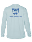 Men’s Long Sleeve Performance Paddle Tap Pickleball T-Shirt Arctic Blue