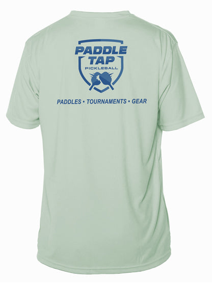 Men’s Short Sleeve Performance Paddle Tap Pickleball T-Shirt Seagrass