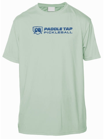 Men’s Short Sleeve Performance Paddle Tap Pickleball T-Shirt Seagrass