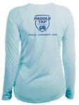 Women’s Long Sleeve Performance Paddle Tap Pickleball T-Shirt Colors Arctic Blue